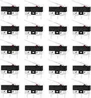 LT Easiyl 100PCS Micro Switch 3-Pin Hinge Lever Switch 1.8x1.8x0.6mm Momentary End Switch 12 V, AC 2 A 125 V SPDT NC + No-End Switch for A-rduino Communication Equipment