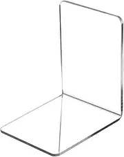 Generic Acrylic Book Ends Bookshelf Decor Decoration Clear Bookends for Home Library