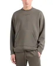 Emporio Armani Jersey Drawstring Waistband Sweatshirt