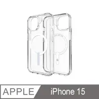 在飛比找PChome24h購物優惠-ZAGG iPhone 15 水晶透明磁吸款-石墨烯防摔保護