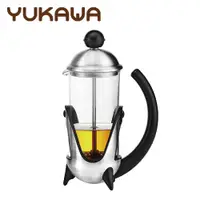 在飛比找蝦皮購物優惠-【YUKAWA】銀色太空梭濾壓壺 350ml 霧面 (T23