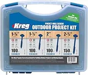 Kreg SK03B Blue Kote Pocket Hole Screw Outdoor Project Kit