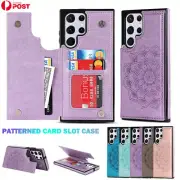 For Samsung S23 S22 S21 S20 FE Note20 Ultra S10 Plus Wallet Case Leather Cover
