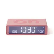 Lexon Flip Classic Reversible Alarm Clock - Pink