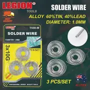 1.0mm Solder Wire 30g Flux Reel Tube Tin Lead Rosin Core Soldering Iron 60/40