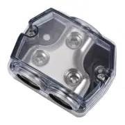 Uxcell 2 Way Power Distribution Block 0 Gauge in 0 Gauge Out Power Ground Distri