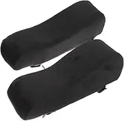 GARIOUANS 1Pair Breathable Memory Foam Armrest Pads for Office Gaming Chairs Non Slip Elbow Covers Easy to Clean Comfortable Cushioning Fit Black