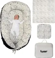 Baby Lounger Newborn Essentials - Baby Nest, Blanket, Changing Mat 3 in 1 Multip