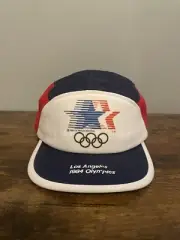 Vintage 1984 Los Angeles LA Olympics Snap back Blue Mesh Foam Trucker Hat Cap(H1