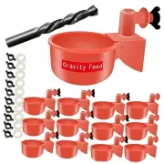 Chicken Water Cups Chicken Waterer Cup Nipple for DIY Poultry Quail Duck