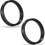 [Pexveiuu] 10G-20mm Thin Black Silicone Ear Gauges Tunnels Rubber Ear Plugs Gauges Double Flared Flexible Tunnel Earrings for Women Men
