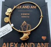 Alex and Ani 'Conch II' Authority Charm Bangle