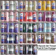 4 Spools QA (Hemline) 2000m Overlocker Sewing Thread, Choose Colour, Full Range