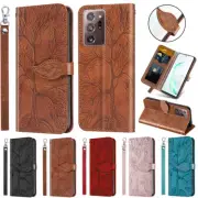 For Samsung Note 20 Ultra/S20 FE/S10/A71/A51 Leather Flip Card Phone Case Cover
