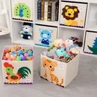 Cartoon Toys Finishing Box 3D Square Storage Box Fabric Storage Box Home