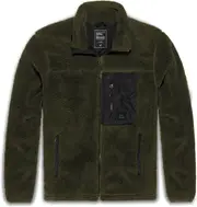 Vintage Industries Kodi Sherpa, fleece jacket , color: Olive , size: M