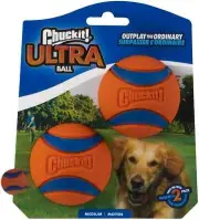 Chuckit Ultra Ball High Bounce Fetch Ball Dog Toy Medium 2 Pack