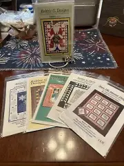 6 Bobbie G Designs Uncut Patterns Snowflakes Santa Snowmen Poinsettia Fall Quilt