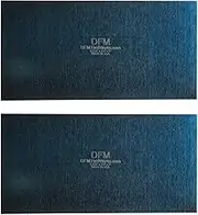 DFM Tool Works Rectangle Card Scraper - Precision Cabinet Multi-use Tool for Woodworking, Wood Fine Finishers, Glue Removal - Quality Handcrafted Card Shaping Tool - Made in USA, 2 Quantity - Blue