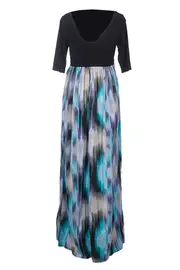 Nordic Maxi Dress--BLU-113BW4160