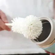 Sponge Brush Short Handle Cup Scrubber Cleaner Kitchen Cleaning Tool Bottle Y7X6