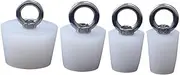 Universal Fit Sink Stopper Set 4pcs Bathtub Drain Plugs Pull Ring for Easy Removal
