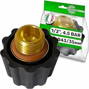 [ONIX TECH] Valve for Polti Vaporetto or Polti Vaporella - 4.5 bar Adjustment - External Thread of 1/2 inch - Complete with Seal - 5 Year Guarantee