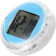 Motorcycle Instrument Clock Automotive Digital Motorcycle Clock Stick on Portable Tiny Digital Clock Car Small Tiny Clock Travel Clocks Battery Operated Small Dash Plastic Sky-Blue