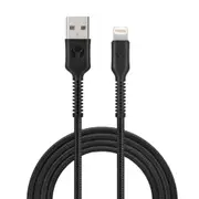 Bonelk Long-Life Easy Grip 1.2m USB-A to 8-Pin Charging Cable For iPhone 15 BLK