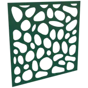 ProtectorAl 300 - 1200 x 300 - 1200mm Dark Green / Gloss White Riverstone Unframed Composite Deco Panel