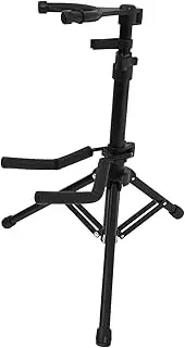GOOHOCHY 1 PC Foldable Violin Gravity Stand Vertical Tripod Holder for Home Studio Stage Durable Black Design Easy to Carry Use Stable Violin Display Stand