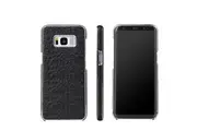 For Samsung Galaxy S8 PLUS Case,FS Crocodile Genuine Leather Cover,Black
