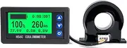 Aswalling Battery Monitor Hall Coulomb Meter DC 8-100V 200A Lifepo4 Lead-Acid Li-Ion Lithium Capacity Power Display