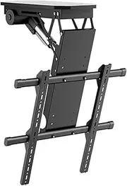 Ceiling TV Mount Bracket - Motorized Ceiling TV Mount, Motorized TV Lift for 50-90 Inch TVs, Angle Adjustment from 0 to 85°, Built-in Anti-Collision Detection System