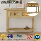 Hall Table Wooden Hallway Side Console Entry Display 2 Drawer Furniture Shelf AU