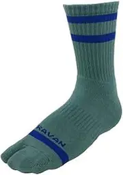 [キャラバン] Caravan 0132027 RL Dry Nova TABI THIN CREW Socks, 572 Sage Green