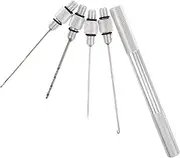 SUPVOX 1 Set European Style Fishing Gear Set with Metal Hooks Bait Holder Aluminum Alloy Construction Versatile Saltwater Fishing Tackle for Beginners Professionals