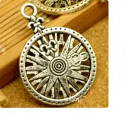 CELTIC COMPASS NAUTICAL Pendant On 18" 925 Sterling Silver Necklace