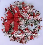 SNOWMEN WREATH, WINTER WREATH, CHRISTMAS WREATH, SNOWMAN DECOR