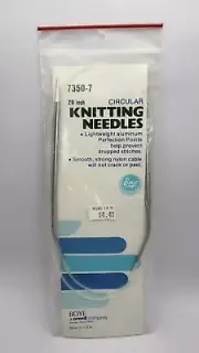 Boye Knitting Needles Circular 29” Size 7 No 7350 Vintage Lightweight Aluminum