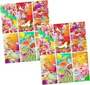 TEHAUX 12pcs Red Envelope Bag Chinese Hongbao Paper Envelopes Luck Money Packets for Chinese New Year