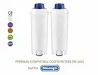 2X Coffee Water Filter For Delonghi ECAM 45760W Eletta Cappuccino Top Machine