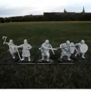 Saxon Warriors X5 28mm ideal for Vikings, Rohan, MESBG LOTR etc