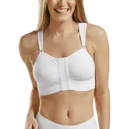 Carefix Bella Post-Op Bra (Hook & Eye Front Closure, Non Adj Straps) - White