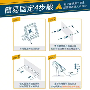 舞光 LED亞瑟泛光燈 50/100/150/200W CNS認證 抗強風 高光效 戶外投射燈 洗牆燈 外牆投光燈