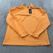 Vineyard Vines Quarter Zip Performance Pullover Mens XL Cabana Orange NEW $138