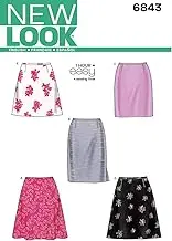 Newlook 6843 Misses' Sewing Pattern Skirt/Pants, Size 8-10-12-14-16-18