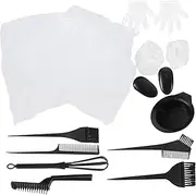 Generic 1 Set DIY Hair Oil Kit Bristle Body Hair Toner Detangler Hair Kit Detangling Applicator Bleached Highlighting Hair Brush Spray Black Plastic