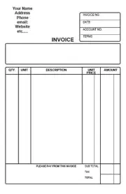 Invoice Forms 2-Part Carbonless Custom Printed 8.5"x5.5" Qty: 100 Business NCR