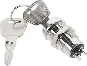 1 Set Scooter Power Lock Motor Bikes Motorcycle Motorbike Switch Starter for Motor Scooter On/Off Ignition Mobility Forklift Parts Ignition for Forklift Electrical Zinc Alloy